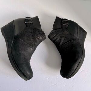 Dansko Shirley Black Wedge Bootie N5881 Size EU 40